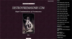 Desktop Screenshot of destroyfreemasonry.com