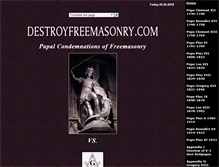 Tablet Screenshot of destroyfreemasonry.com